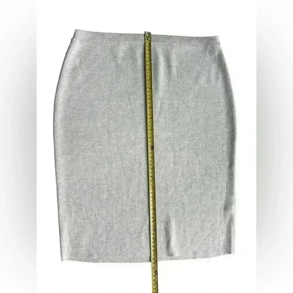 Eileen Fisher The Icons Washable Wool Crepe Pencil Skirt Sea Salt Size P Medium - Picture 6 of 7